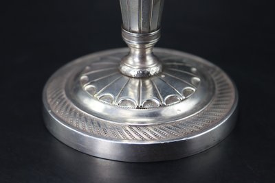 Louis XVI-style solid silver candlestick, early 20th century