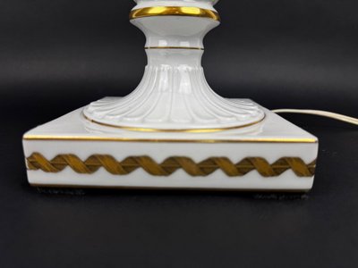 Raynaud Limoges Porcelain Lamp Base, Birds of Paradise