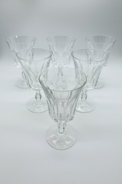 Verres à Vin en Cristal Polignac par Baccarat, 1950s, Set de 6