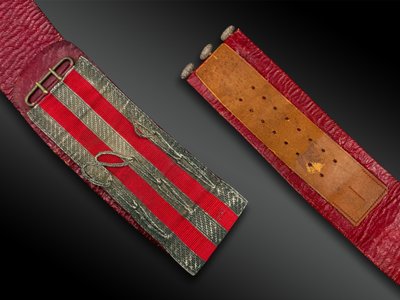 OFFICER'S BELT OF THE LANCIERS OF THE ROYAL GUARD - France - Restoration Period