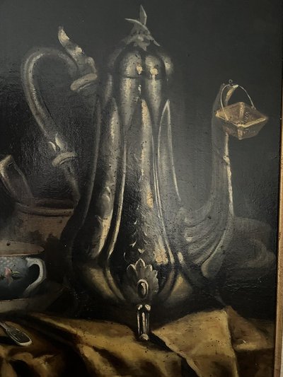 Henry Ducloux, Tea Time, 1882, Huile sur Toile, Encadrée