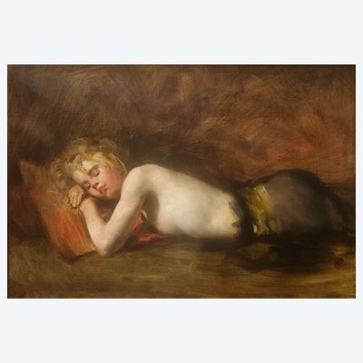 Giovanni BOLDINI (Entourage de) - Jeune fille endormie