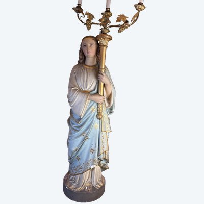  Candle-bearing angel - 19th century