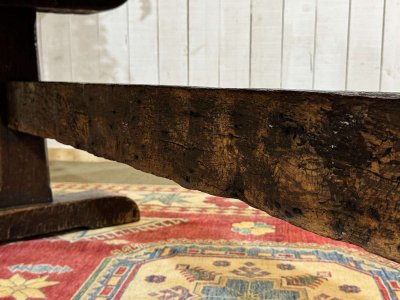 19th-century English monastic oak table