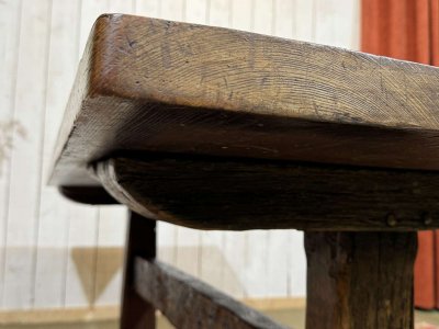 19th-century English monastic oak table