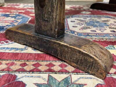 19th-century English monastic oak table