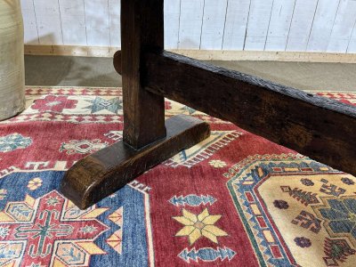 19th-century English monastic oak table