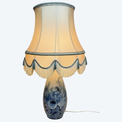 Camille Tharaud, large vase converted into a lamp
