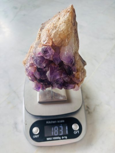 Éclat d’améthyste du Brésil 1,831kg