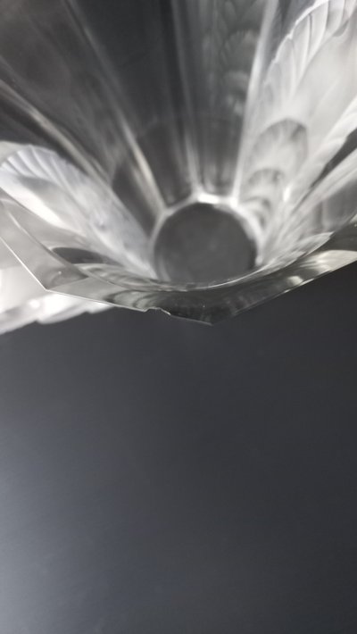 Lalique-Vase, Frankreich, Beauvais, 1 Sprung 