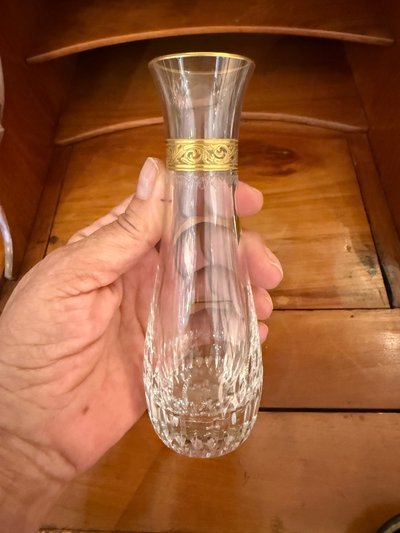 Saint Louis Kristall, Frankreich, Soliflor, Modell „Thistle“, 14,5 cm