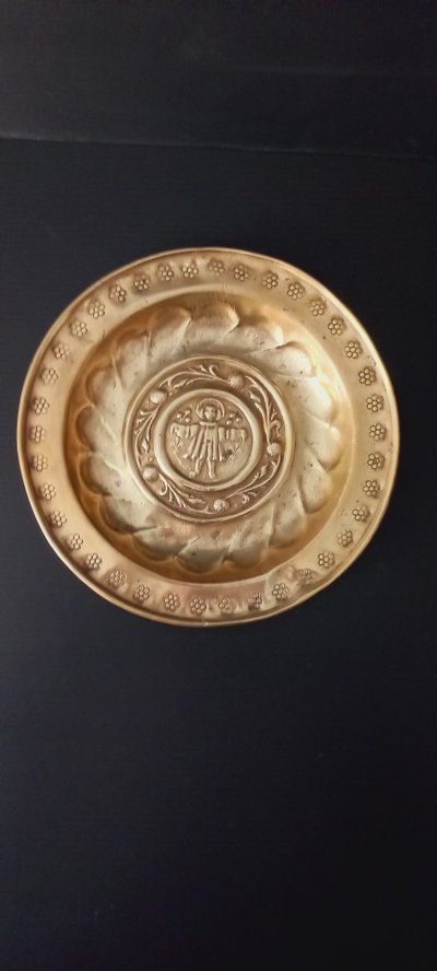 Plat de quête /offrande 16ème 17ème siècle 