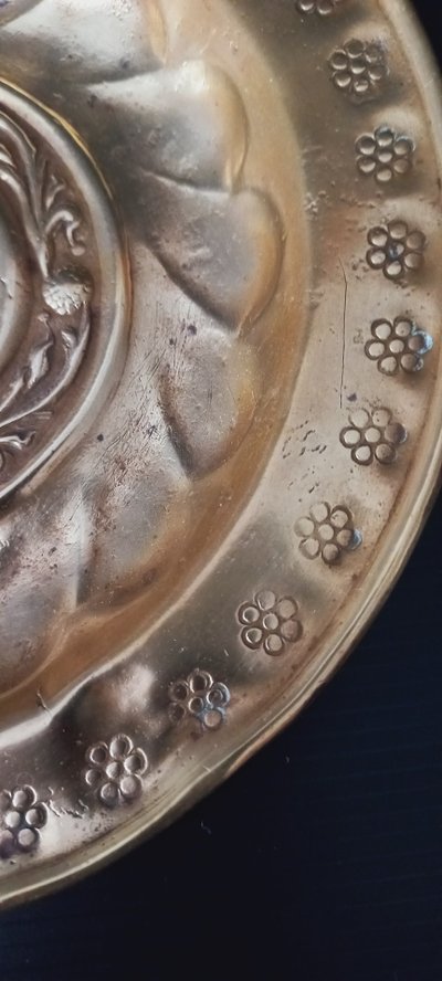 Plat de quête /offrande 16ème 17ème siècle 
