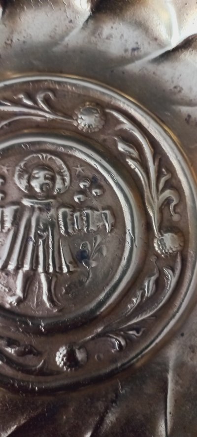 Plat de quête /offrande 16ème 17ème siècle 