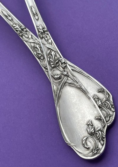 Servizio da dessert in stile Art Nouveau.