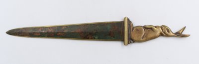 Brieföffner aus Bronze, signiert von G. Garreau, Art-Déco-Epoche, Brieföffner 