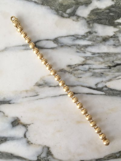 Bracciale con perline in oro giallo 18 carati