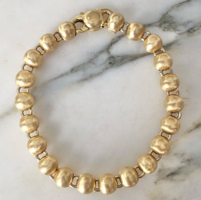Bracciale con perline in oro giallo 18 carati