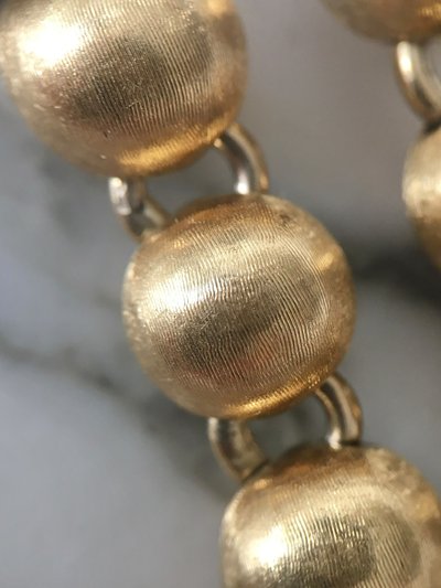 Bracciale con perline in oro giallo 18 carati