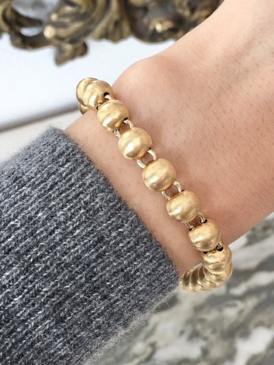 Bracciale con perline in oro giallo 18 carati