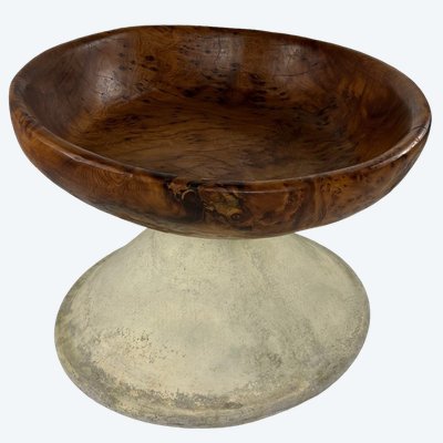 Große Schale aus Thuja-Wurzelholz, Marokko, 1980er Jahre, Ø 70 cm