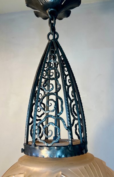 Muller Art Deco Ball Pendant Light