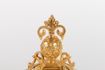 Gilded Bronze Inkwell with Chimeras, Napoleon III period