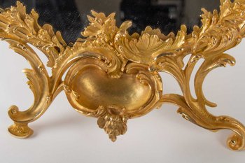 Gilded Bronze Table Mirror Louis XV style, 19th century