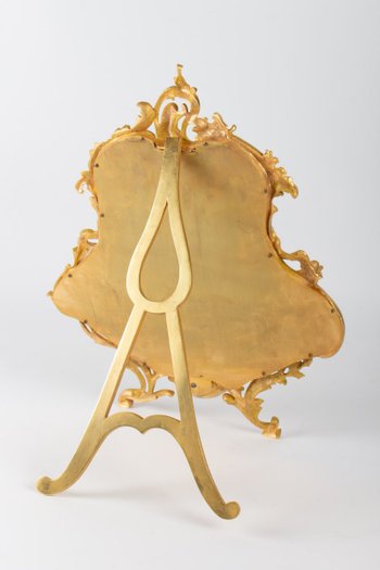 Gilded Bronze Table Mirror Louis XV style, 19th century