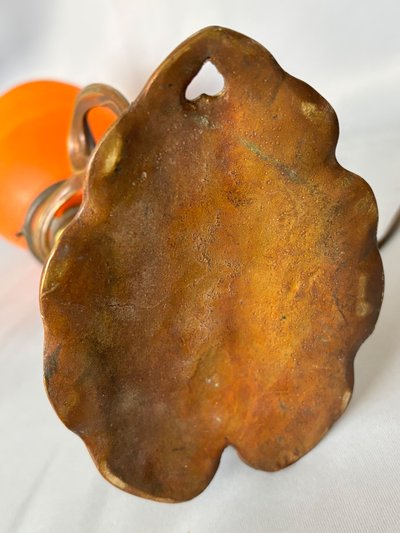 Lampada in bronzo < N> Tulip DAUM, fine XIX - inizio XX secolo 