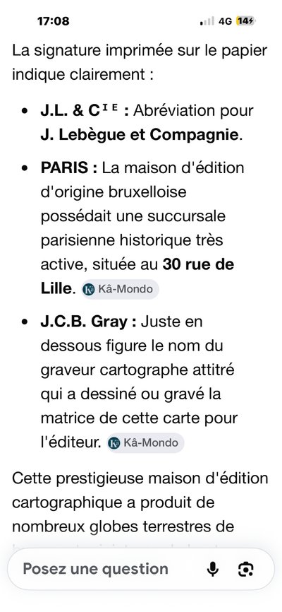 Petit globe terrestre