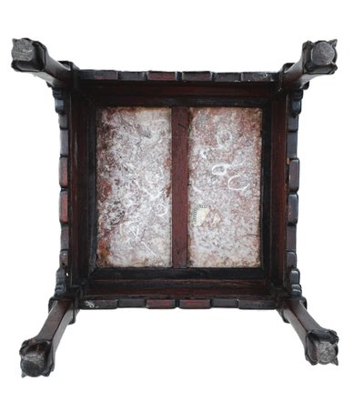 Split Marble Stool