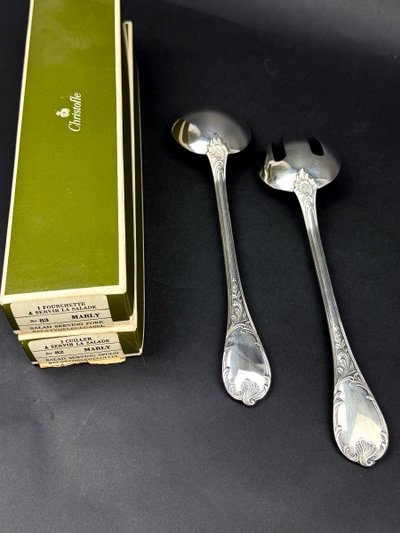 Christofle, Marly Model Silver-Plated Salad Servers
