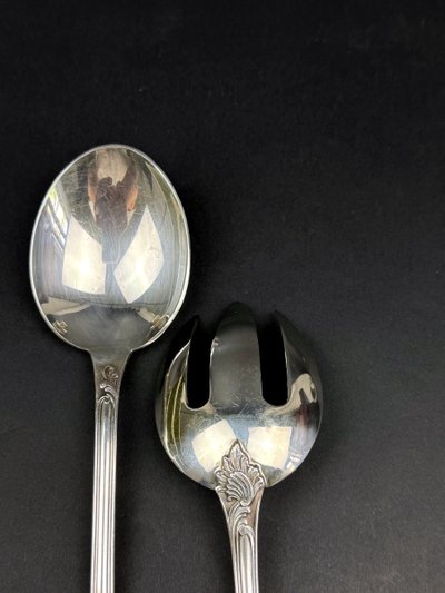Christofle, Marly Model Silver-Plated Salad Servers