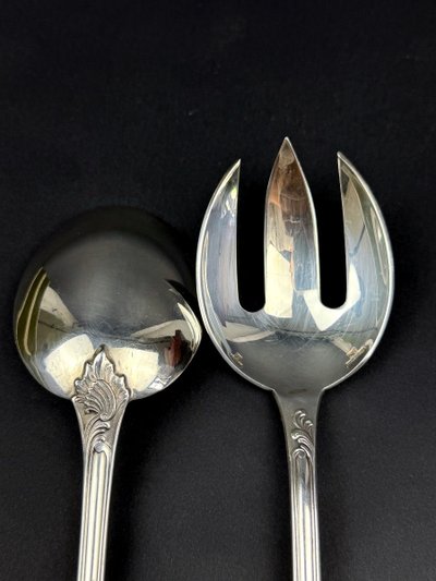 Christofle, Marly Model Silver-Plated Salad Servers