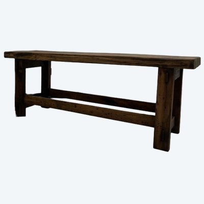 Antique restored oak workbench