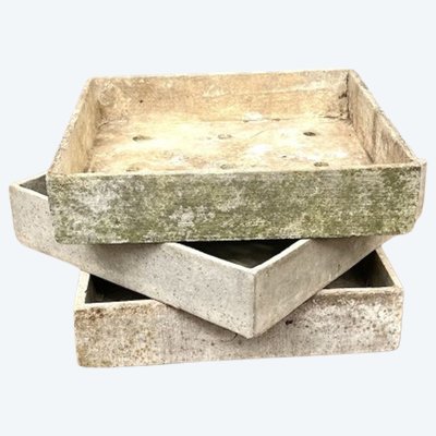 Set of 3 Willy Guhl planters