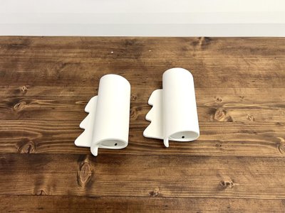 Pair of ceramic wall sconces, circa 1990