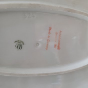 Biscuit porcelain DRESDEN Germany It is stamped Made in Germany, Frankenthal, Handgemalt Dresden Art