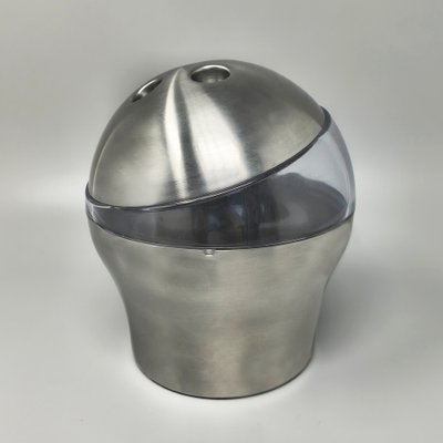 Eiskübel „Bowlingball“ im Space-Age-Stil der 1970er Jahre von WMF. Hergestellt in Deutschland