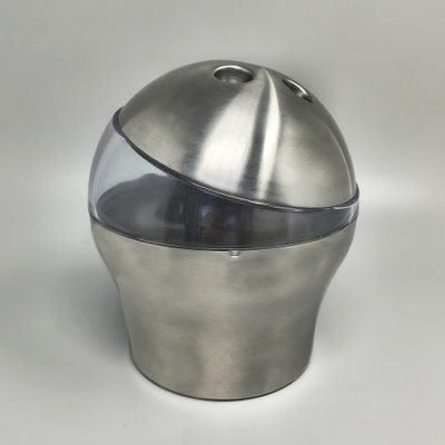 Eiskübel „Bowlingball“ im Space-Age-Stil der 1970er Jahre von WMF. Hergestellt in Deutschland