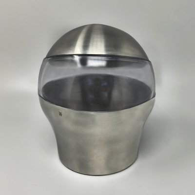 Eiskübel „Bowlingball“ im Space-Age-Stil der 1970er Jahre von WMF. Hergestellt in Deutschland