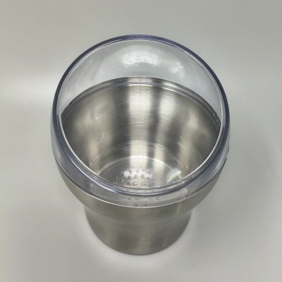 Eiskübel „Bowlingball“ im Space-Age-Stil der 1970er Jahre von WMF. Hergestellt in Deutschland