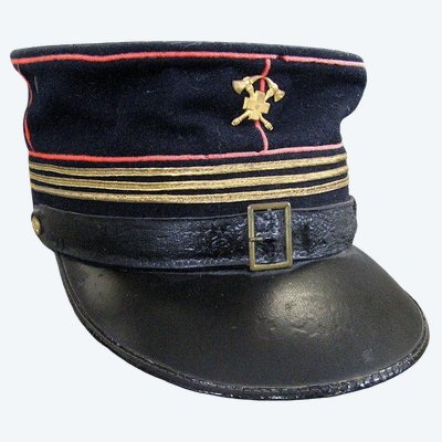 Captain's cap, Swiss Fire Department, 1940 – WWII.