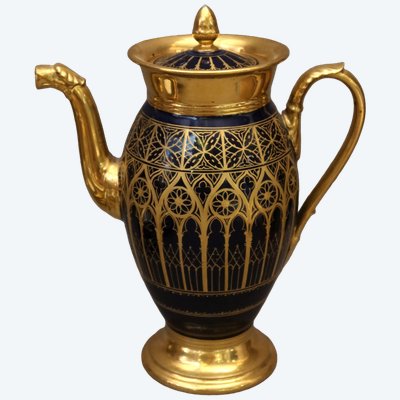 19th-century Parisian porcelain coffee pot