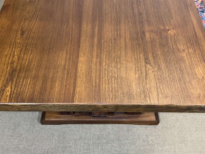 1970s elm monastery-style table