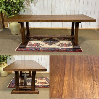 1970s elm monastery-style table