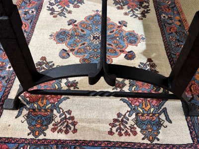 Marble table with cast-iron base, mid-20th century piece
