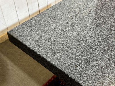 Marble table with cast-iron base, mid-20th century piece