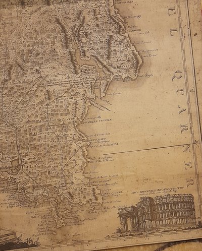 Carte géographique  Istrie 1803